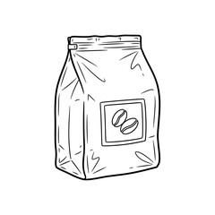 vector illustration of a bag