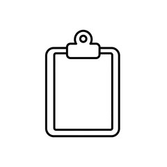 clipboard with blank paper