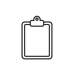 clipboard with blank paper