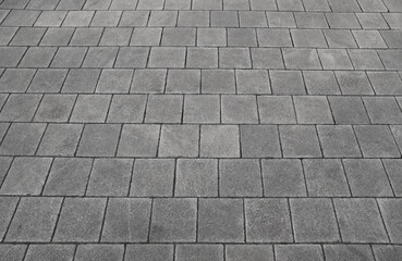 empty stone floor top in perspective. grey tile floor background in perspective view. line. empty copy space stone street. pavement. Granite outdoor tiled floor. gray granite. Marble texture