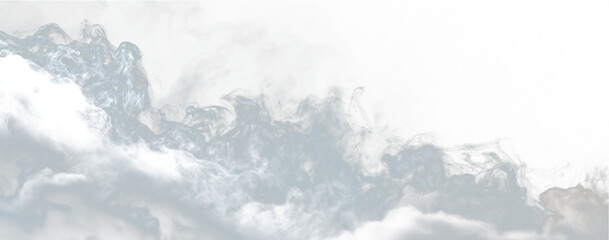 Light mist floats on a dark transparent PNG background. This foggy vector element adds softness and depth. Perfect for photo overlays and banners.