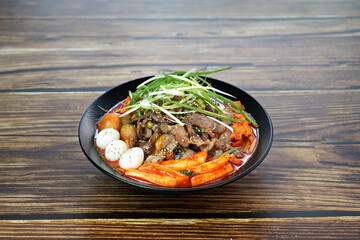 불고기 떡볶이를 촬영한 모습