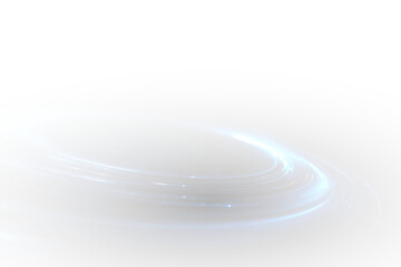 Blue light trails on abstract background