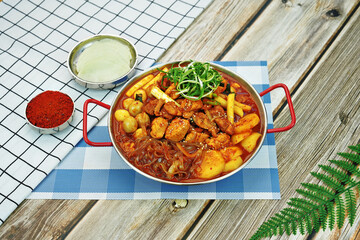 직화 황금율 찜닭을 촬영한 모습