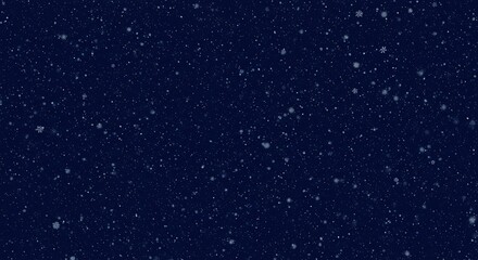 Starry Night Sky - A Deep Blue Canvas Dotted with Distant Stars.