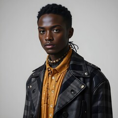 autumn clothes, sensuous fashion, autumn clothes model, warm feeling clothing coordination, AI Generative