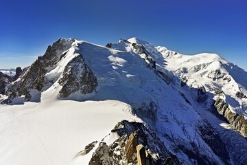 Mont Blanc Tacul Covered With