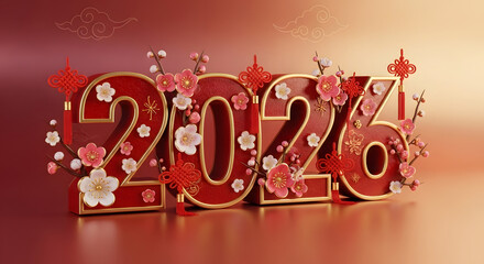 Background Chinese new year 2026 
