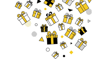 Celebrate with playful gift box design, the perfect touch for birthdays, holidays, or special moments, adding a modern, festive vibe to your project