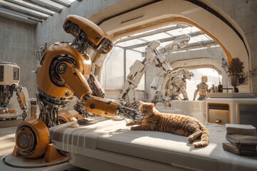 Robotic precision: advancements in veterinary treatment methods.