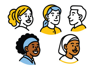 Modern and Inclusive Profile Pictures for Diverse Team Representation