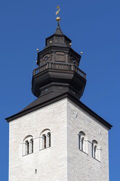 Tower, medieval cathedral, Visby Cathedral, St Mary's Church, former Hanseatic city of Visby, UNESCO World Heritage Site, Gotland Island, Sweden