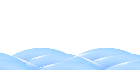 Illustration in the style of wave-shaped patterns with blue gradient for online work and presentations