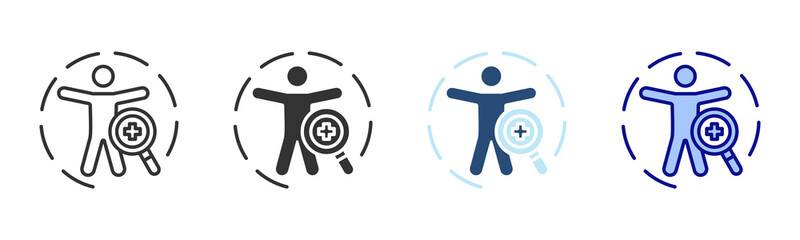 Body Check Icon Set. Designed In Multi Style