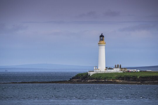 Stromness, view of the lighthouse, Mainland, Orkney Islands, Scotland, Great Britain