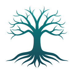 vector tree silhouette