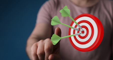 Image depicting success, achievement, and hitting the bullseye in a business or personal context....