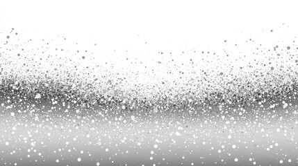 Fototapeta premium Realistic snow fallen on white background. Abstract dust particles, white confetti bg. Festive wallpaper element for christmas poster, flyer, new year card, realistic vector snow powder. 