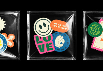 Plastic Wrap Square Bag Overlays