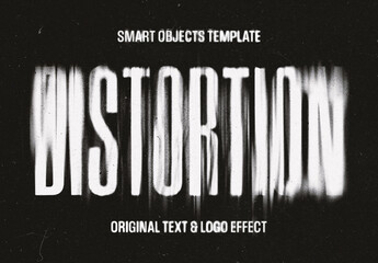 Fototapeta Grunge Bad Distortion Text Effect Mockup Grunge Bad Distortion Text Effect Mockup