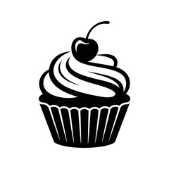 Cupcake Icon Vector Illustration