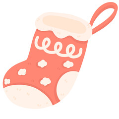 Cute Christmas Stocking Illustration