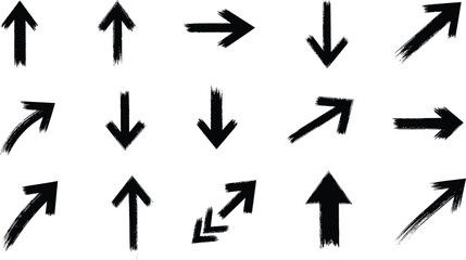 grunge arrow vector. grunge arrow brush.grunge arrow paint