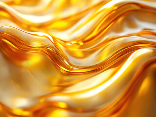 Gentle Golden Swirls Evoking Warmth and Serenity