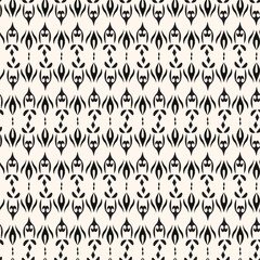 Vector ornamental seamless pattern, abstract monochrome linear texture, geometric figures, Elegant design for prints, decor, fabric, cloth.