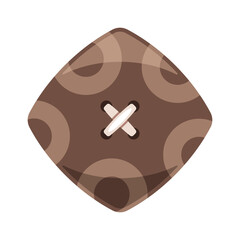 Fabric diamond button cartoon element