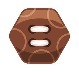 Decorative round sewing button design