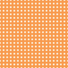 Light cream rounded square seamless vector pattern on a golden orange background. Great for branding, UI, and warm, sunny visuals.