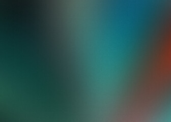 Teal and Orange Blurred Gradient with Subtle Grain Texture abstract background