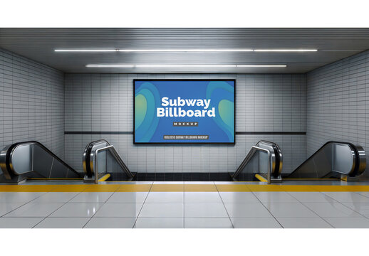 Subway Billboard Mockup 183