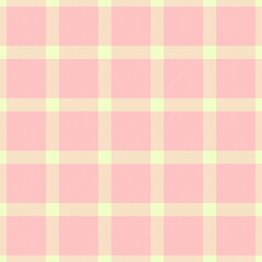 Delicate pink and cream plaid pattern. Soft and calming textile design. Great for backgrounds, crafts, and feminine projects. Versatile, seamless, and classic.