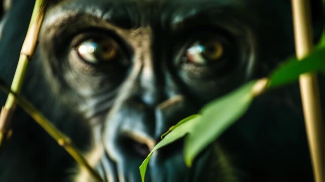 a primate staring the trespassing from the buzz