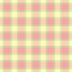 Soft pastel plaid pattern. Ideal for backgrounds, textiles, or festive designs. Offers a warm, comforting,  visually appealing aesthetic. Versatile.