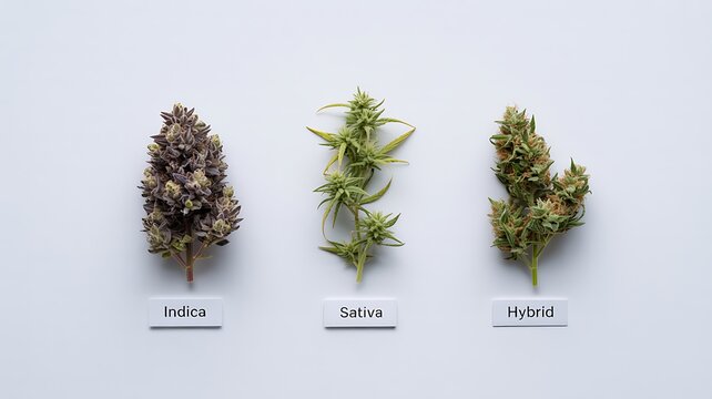 Indica sativa hybrid cannabis strains comparison