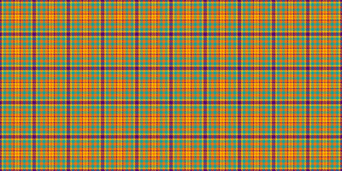Birthday texture plaid background, newborn vector tartan fabric. Messy check textile seamless pattern in bright and teal colors.