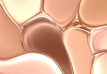 Cream silk Holographic abstract background geometric optical fluid lines illusion wallpaper wave clear liquid illustration 