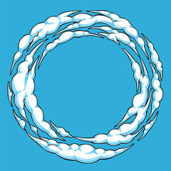 Rotating foam for car wash design decoration