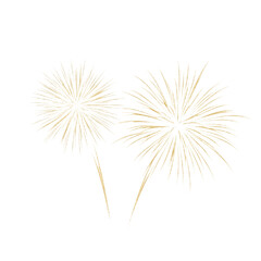 Obraz premium Golden Fireworks on White – Sparkling Celebration for Milestones & Joy Elegant, festive, and versatile — ideal for New Year’s, birthdays, or achievement-themed designs.