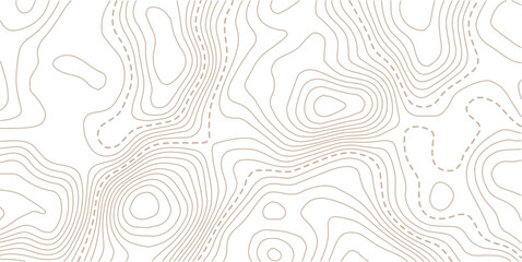 Topographic gold luxury map background. Geographic abstract pattern. The topo contour or wallpaper. Modern design with Golden and White background with topographic wavy pattern design