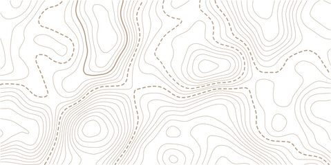Topographic gold luxury map background. Geographic abstract pattern. The topo contour or wallpaper. Modern design with Golden and White background with topographic wavy pattern design