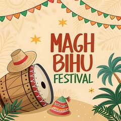Magh Bihu Festival Background