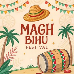 Magh Bihu Festival Background