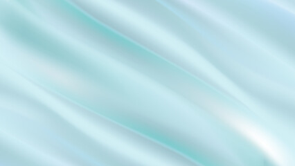 Soft Blue Silk Drape Background with Smooth Mesh Gradient Texture
