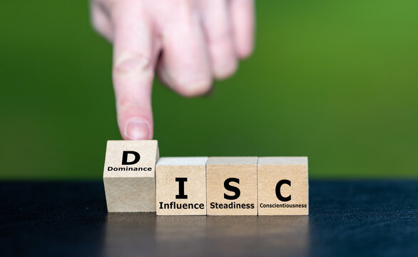 DISC personality model showing dominance, influence, steadiness, and conscientiousness &ndash; psychology concept for leadership, teamwork, communication, behavioral analysis in business and personal growth