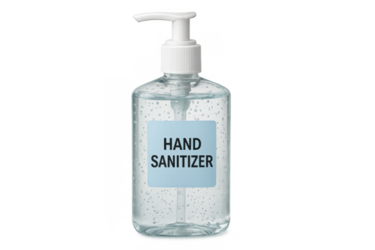 Hand sanitizer gel pump bottle maintaining hygiene