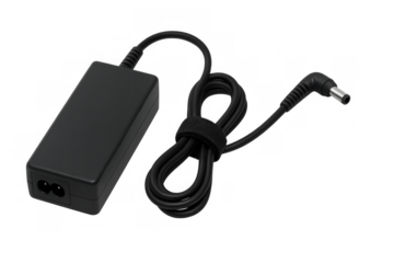 Black laptop power adapter for electronic device charging